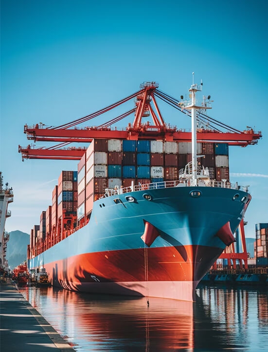 Servicio de transporte multimodal: marítimo, terrestre y aéreo